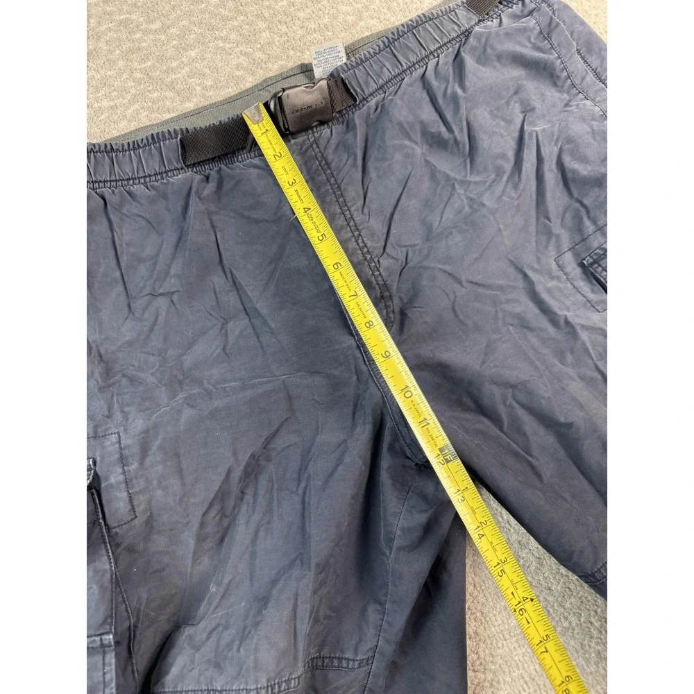 Old Navy‎ Shorts Mens Large Navy Army Cargo Hiking Belted Elastic Waist Pockets